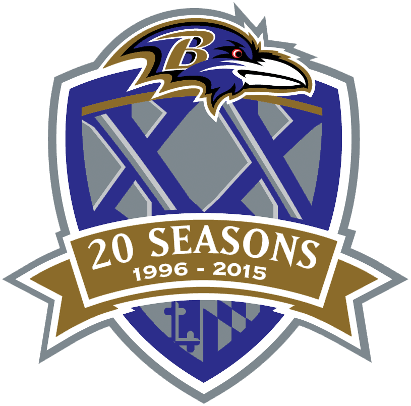 Baltimore Ravens 2015 Anniversary Logo iron on paper